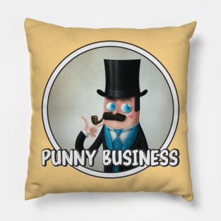 Punny Business Pillow