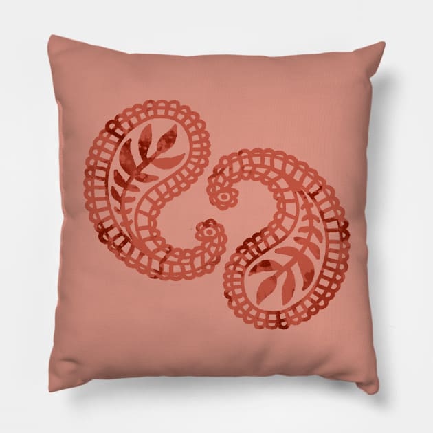 Paisley Pillow by Olooriel