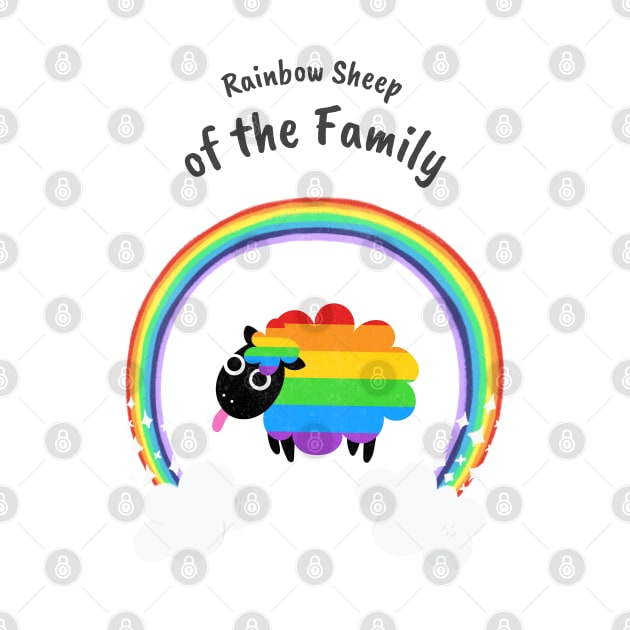 Rainbow Sheep of the Family by ZB Designs