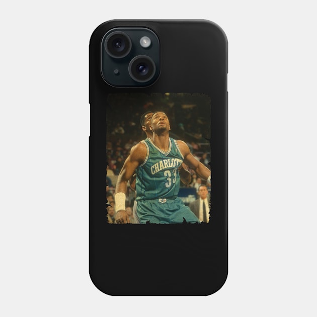 Alonzo Mourning - Vintage Design Of Basketball Phone Case by JULIAN AKBAR PROJECT