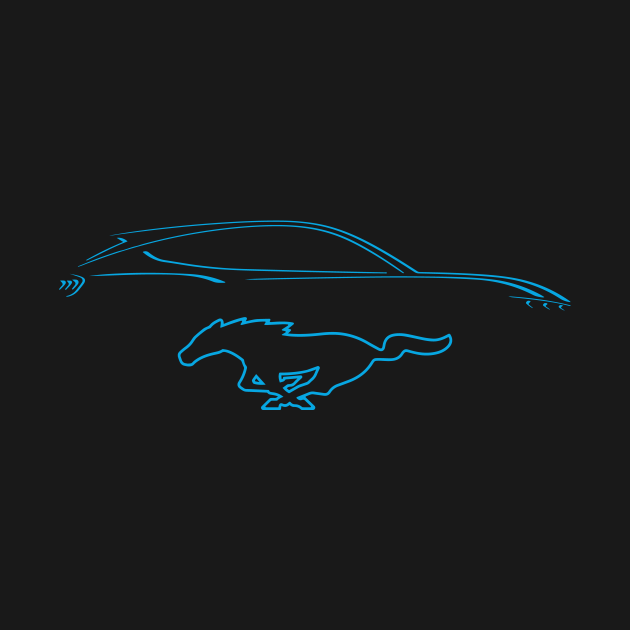 Mustang Mach-E Silhouette - Mustang Mach E - T-Shirt | TeePublic