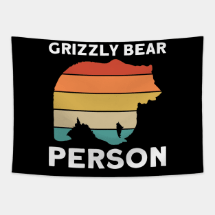 Grizzly Bear Person - Grizzly Bear Tapestry
