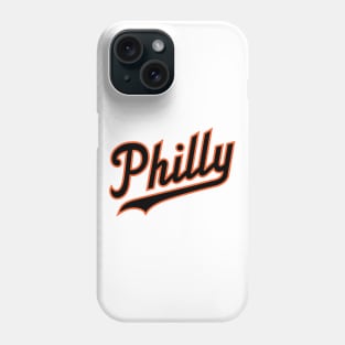 Philly Script - White/Black Phone Case