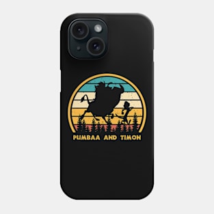 Pumbaa and Timon Vintage Phone Case