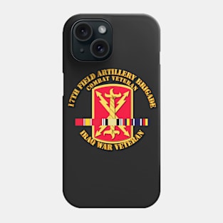 Army - 17th FA Bde - Iraq Vet  w SVC Ribbons Phone Case