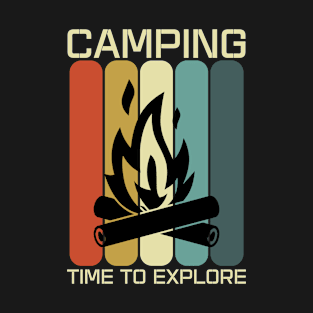 Camping Time To Explore Outdoorsman Adventure T-Shirt