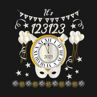 Happy New Years Eve 123123 2023 to 2024 Confetti T-Shirt