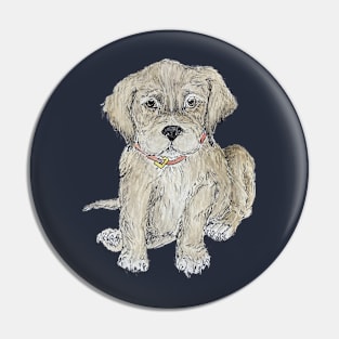 Puppy eyes Pin