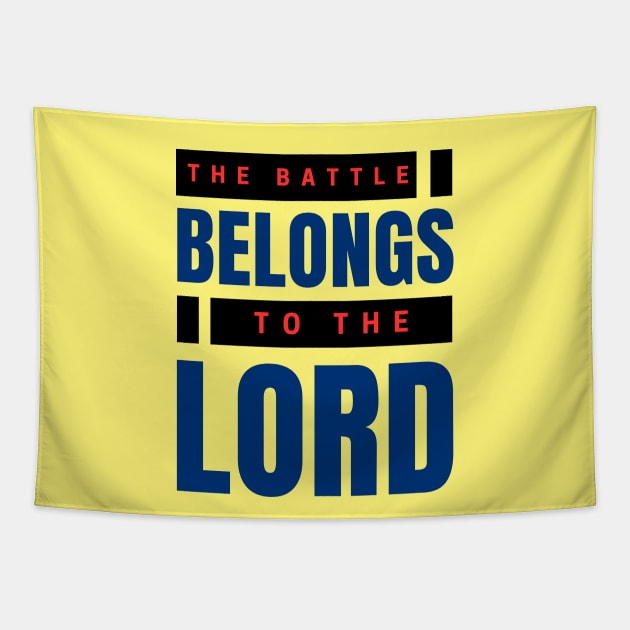 The Battle Belongs To The Lord | Christian Tapestry by All Things Gospel