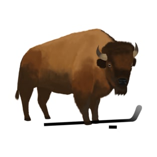 Ice Hockey Bison T-Shirt