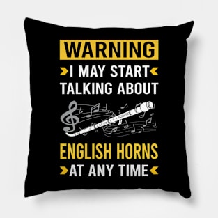 Warning English Horn Cor Anglais Pillow