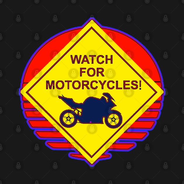 Copy of funny vintage watch for motorcycles,watch for motorcycles yard sign,look twice save a life yard sign by masterpiecesai