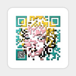 QR Marilyn Magnet