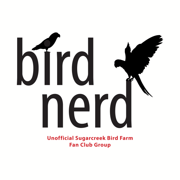 Bird Nerd - black type by Just Winging It Designs