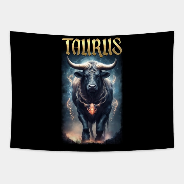 Taurus Zodiac Tapestry by KawaiiDread