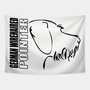 German Wirehaired Pointer profile dog lover Tapestry