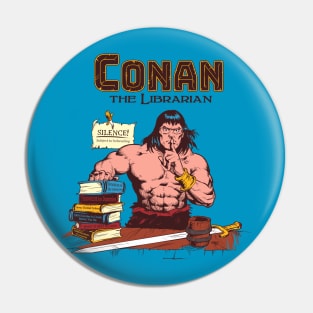 Conan the Librarian Colored Pin