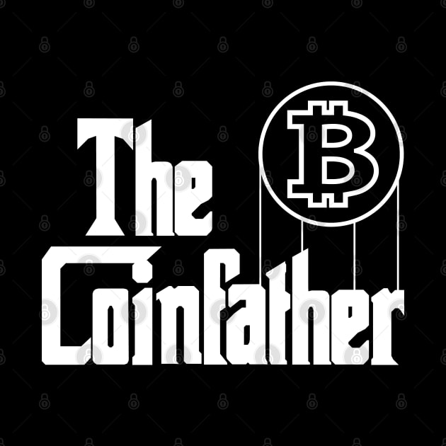 The Coinfather Funny Crypto Hodl BTC Blockchain Bitcoin by Riffize