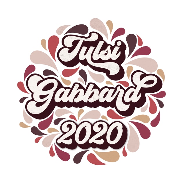 Tulsi Gabbard 2020 Retro Paisley by KimberMaddox