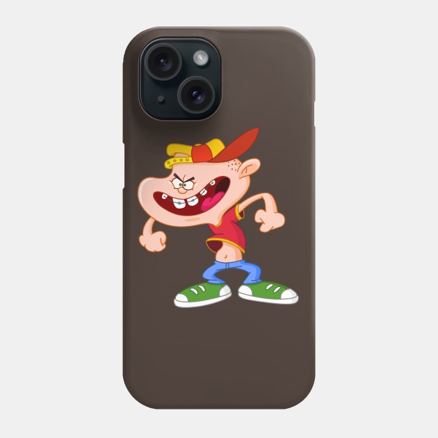 Angry Kid Phone Case by DigiToonsTreasures