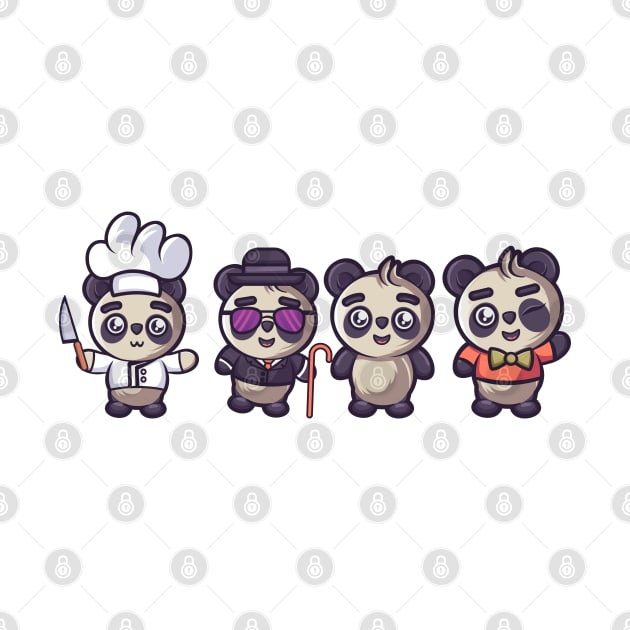 Little Panda Gang by onama.std