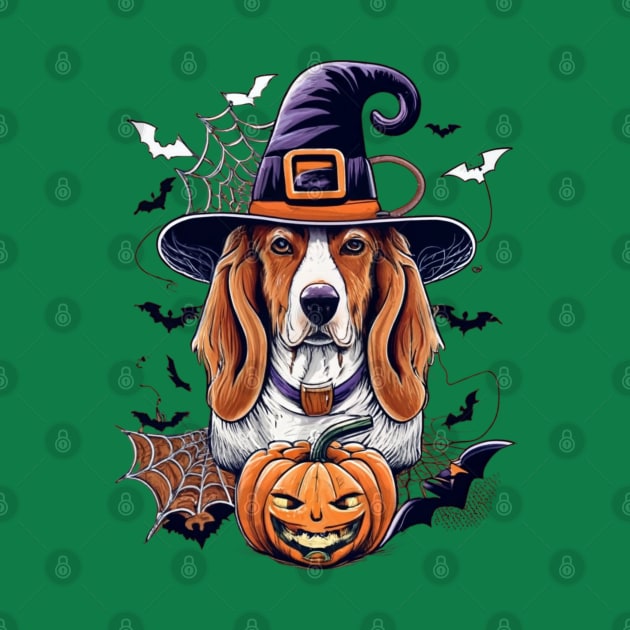 Basset Hound Pumpkin by BukovskyART