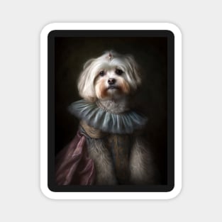 Royal Portrait of a Havanese Dog Magnet