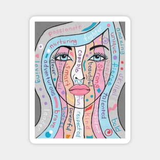 Women Empowerment, Acrylic Painting Magnet