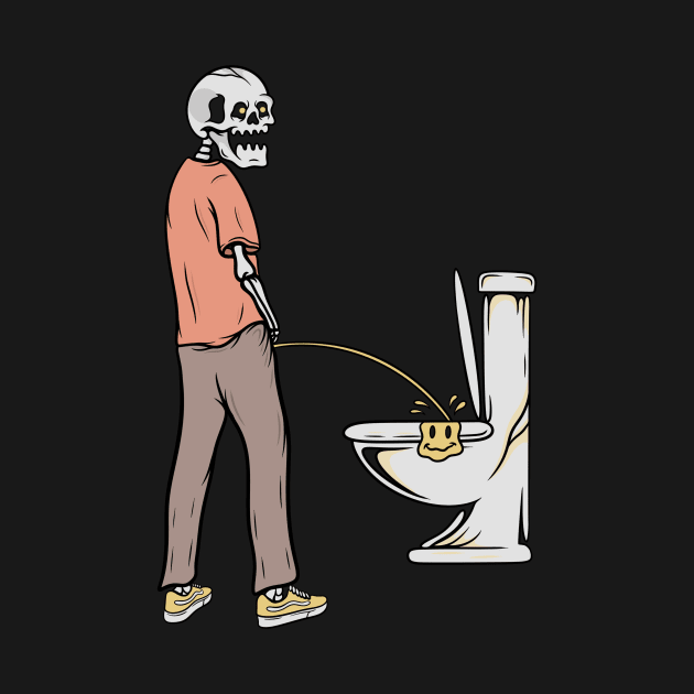 Skull toilet by gggraphicdesignnn