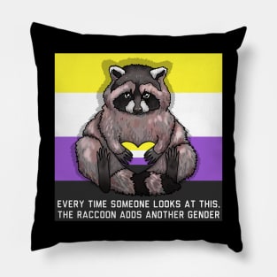 The Raccoon Adds A Gender Pillow