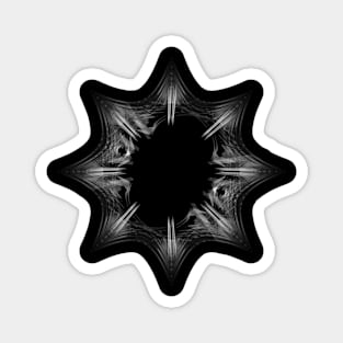 Black Hole Snowflake Magnet