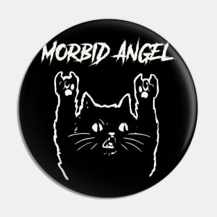 morbid angel metal cat Pin