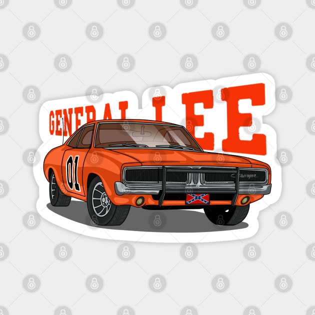 General Lee Magnet by Fabi