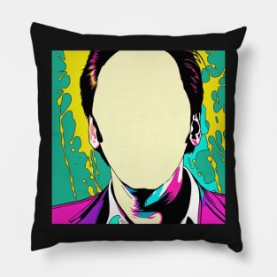 Nicolas Cage stolen face vector art fan works graphic design by ironpalette Pillow