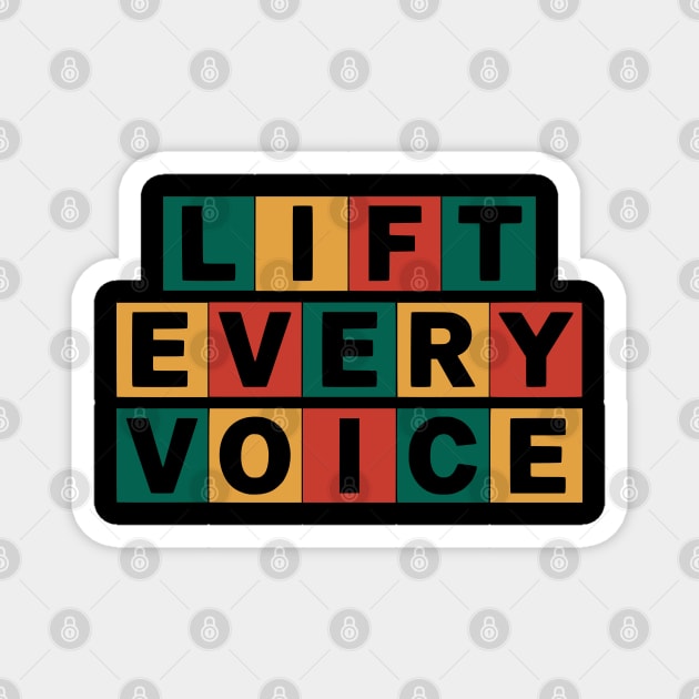 Lift Every Voice Magnet by UrbanLifeApparel