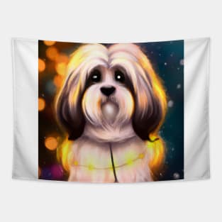 Cute Havanese Drawing Tapestry