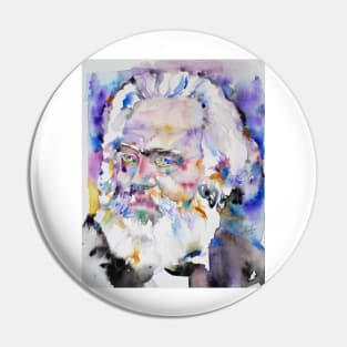 KARL MARX watercolor portrait .4 Pin