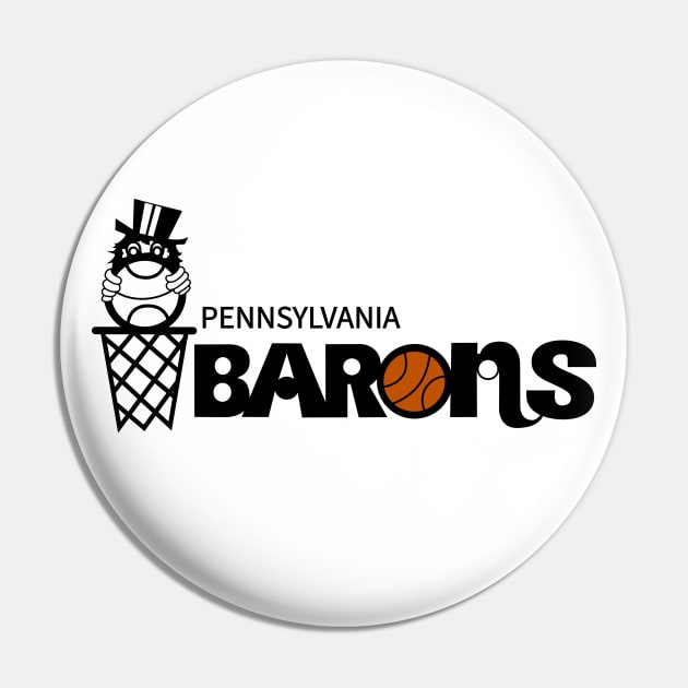 Defunct Pennsylvania Barons Basketball 1980 Pin by LocalZonly