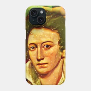 Percy Bysshe Shelley Snow Portrait | Percy Bysshe Shelley Artwork 15 Phone Case