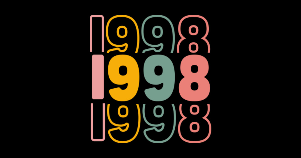 1998 1998 Sticker TeePublic