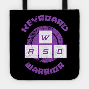 Keyboard Warrior (Purple) T-Shirt Tote