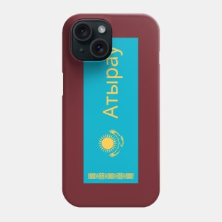 Atyrau City in Kazakhstan Flag Phone Case