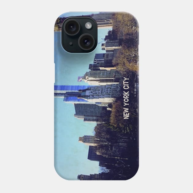 Winter in New York USA Photography Phone Case by BoogieCreates