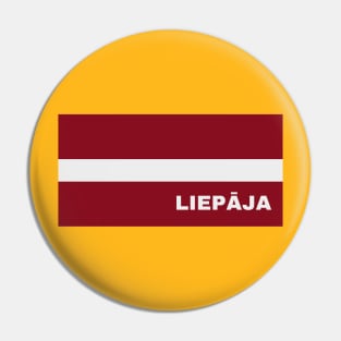 Liepāja City in Latvian Flag Pin