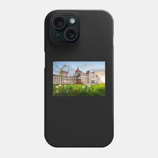 Hungarian Parliament building in Budapest, Hungary Phone Case by mitzobs