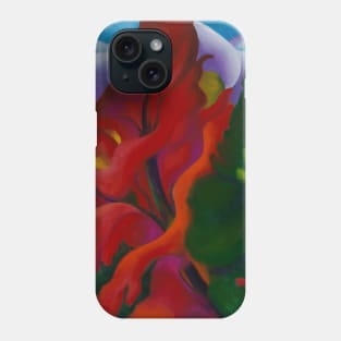 High Resolution Trees in Autumn by Georgia O'Keeffe Phone Case