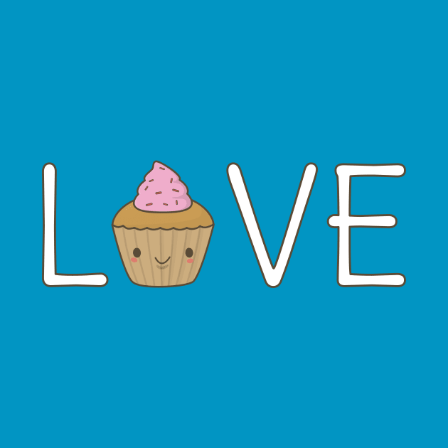 Cute Cupcake love t-shirt by happinessinatee