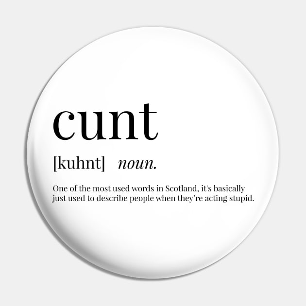 Cunt Definition Pin by definingprints