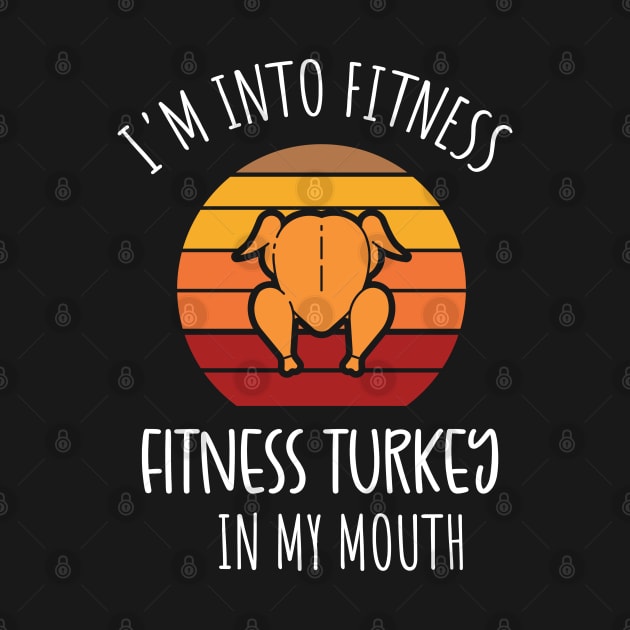 I'm into Fitness Fitness Turkey in my Mouth / Funny Adult Humor Ginger Cookei Ugly Christmas by WassilArt