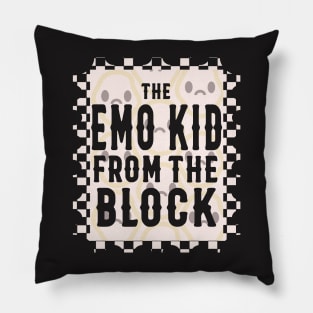 The Emo Kid From The Block Sad Face Pillow